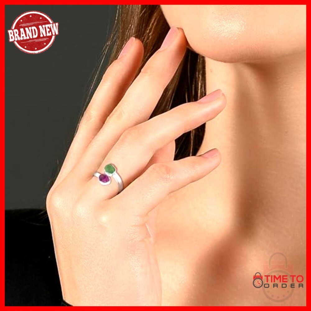 Sterling Silver Adjustable Stackable Twister Ring… - image 2